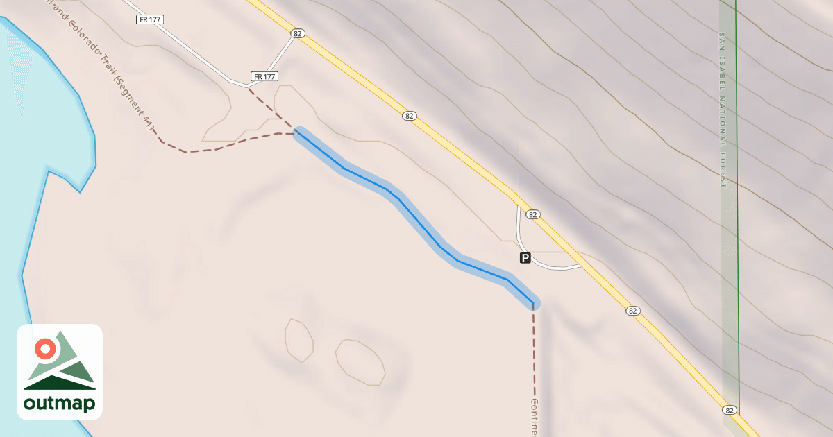 Map of Colorado Trail (Segment 11)