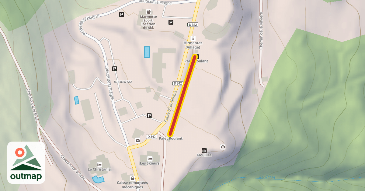 Map of Palet Roulant