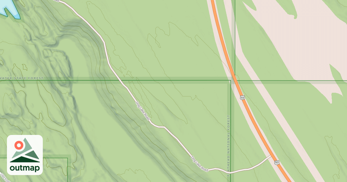 Map of DOG LAKE