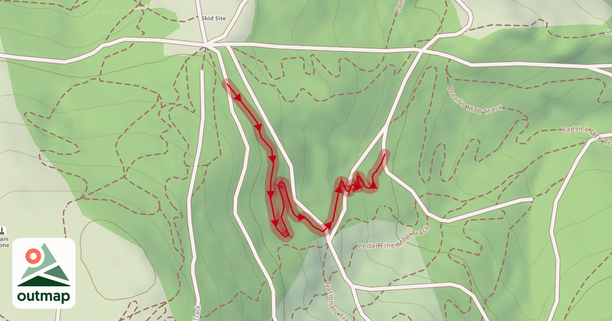 Map of Radˢᶦᶜᵏ MTB Track