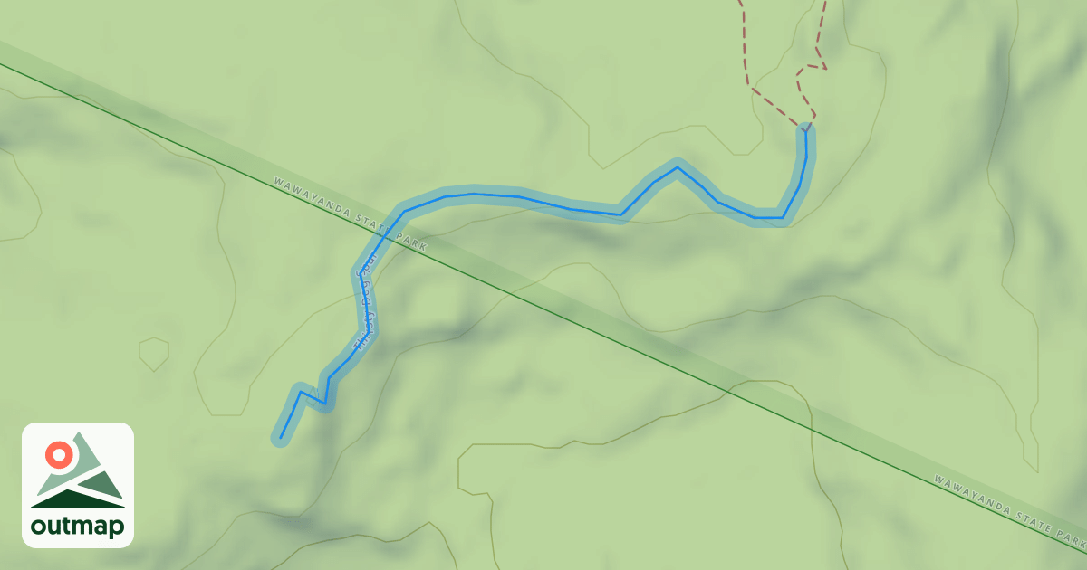 Map of Thirsty Dog Spur