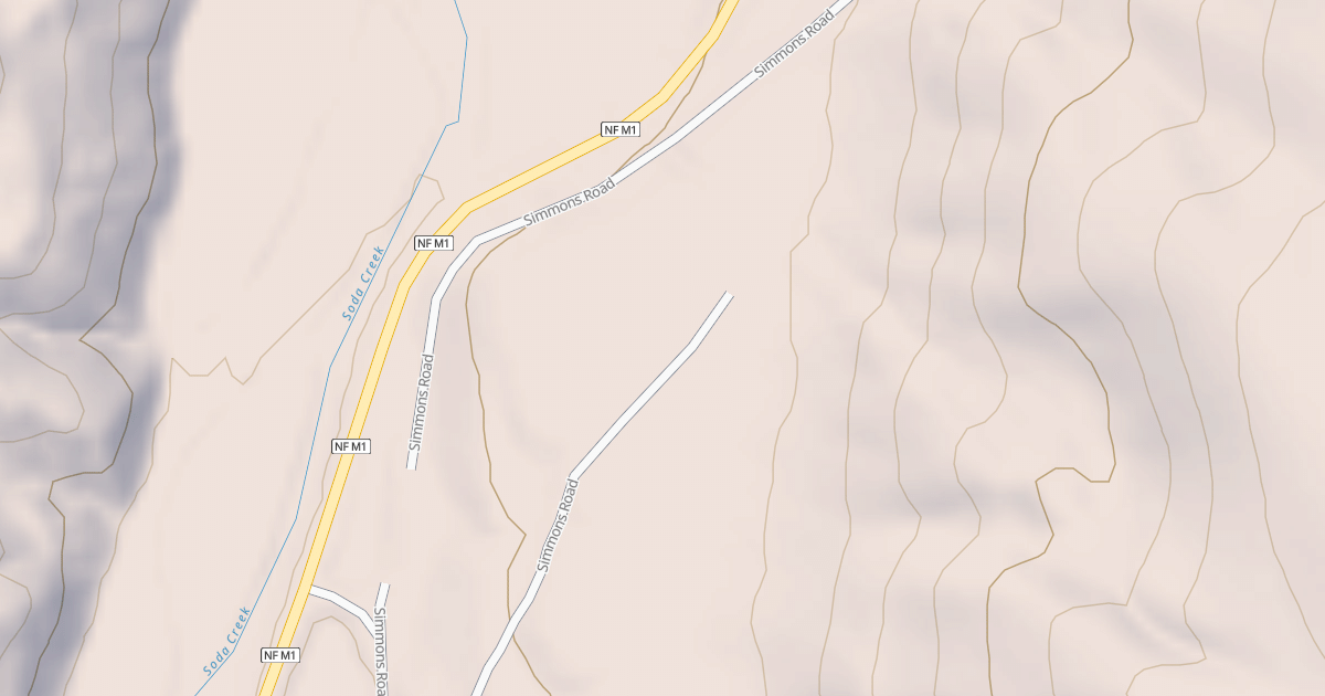 Map preview of SODA CREEK TRAILER LOOP