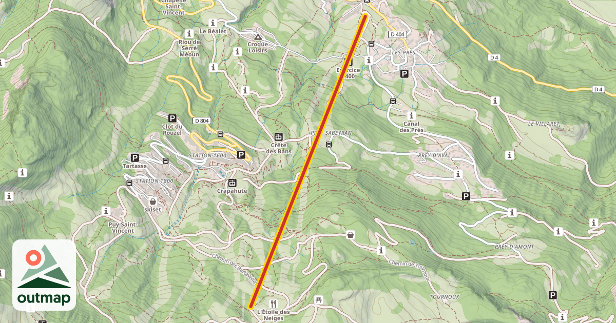 Map of Les Prés