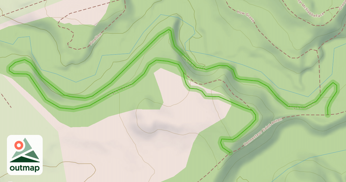 Map of Angel's Bench