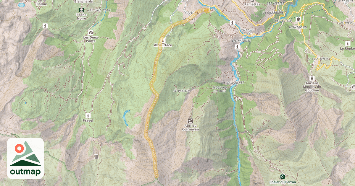 Map of Cime des Torches — La Villette