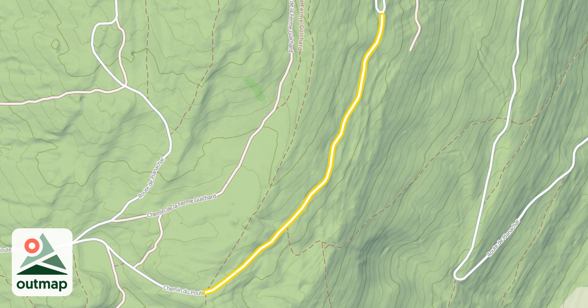Map of Chemin du Poutet