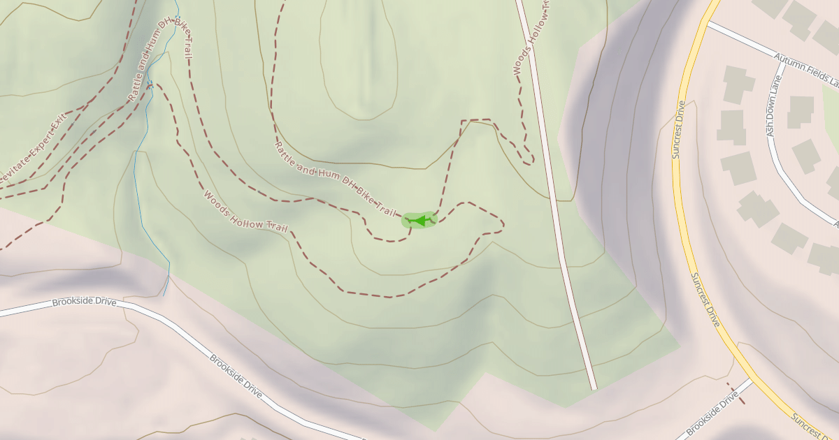 Map preview of Rattle and Hum DH Bike Trail