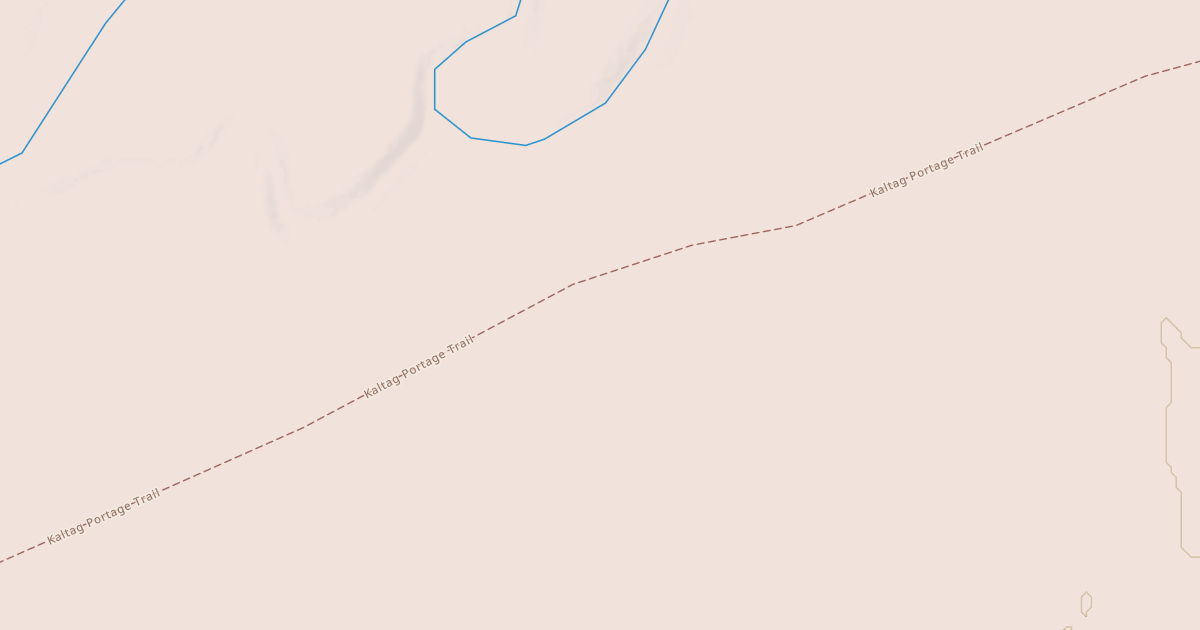 Map preview of Willow to Nome Winter Trail