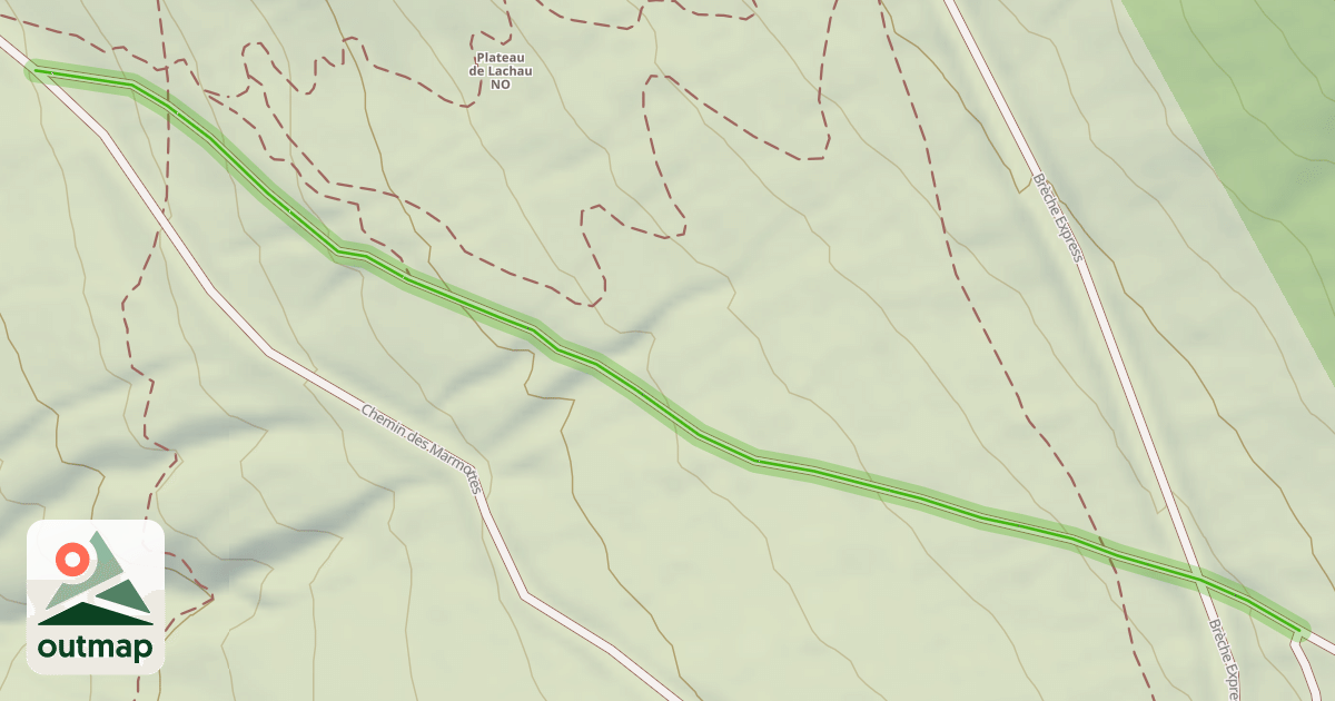 Map of Chemin de la Chau