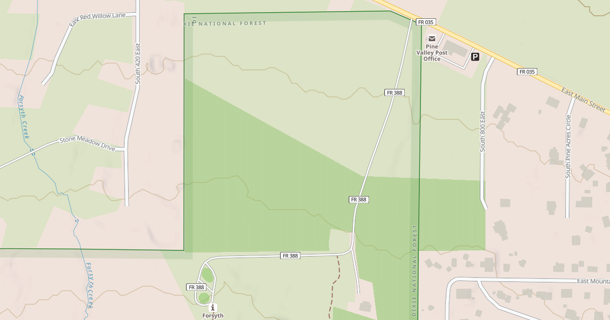 Map preview of FORSYTHE TRAILHEAD