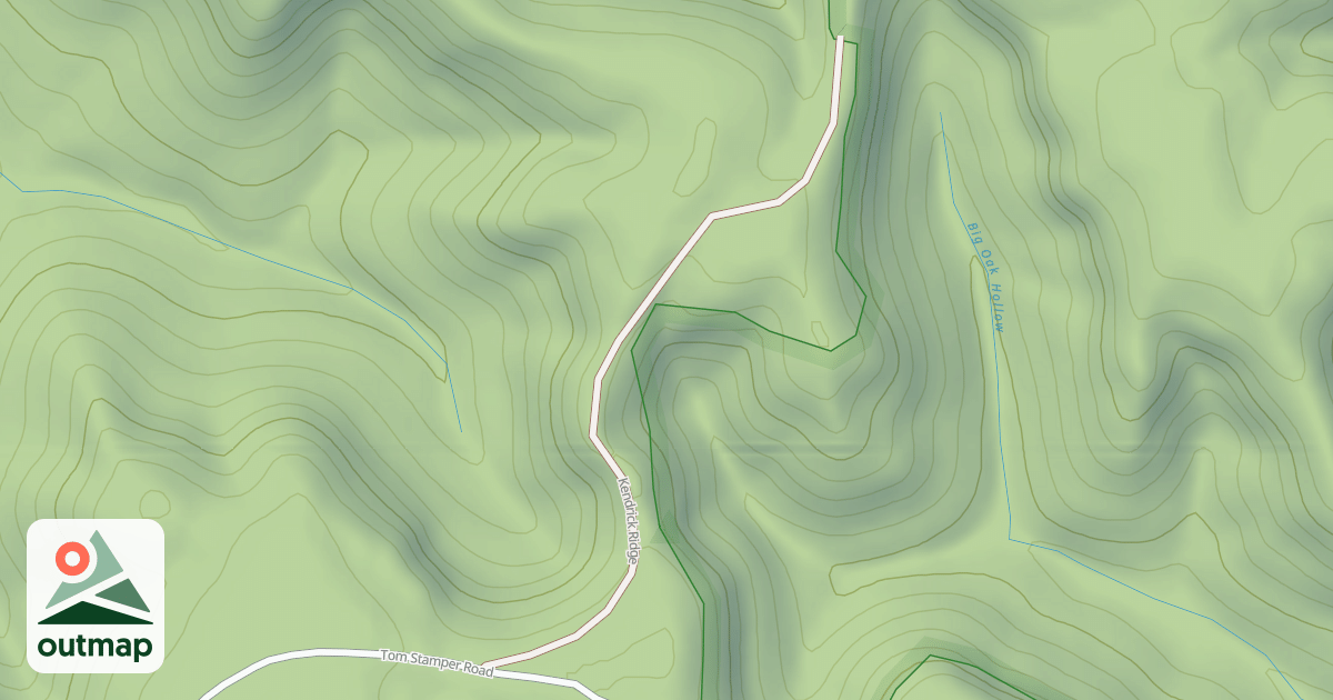 Map of KENDRICK RIDGE