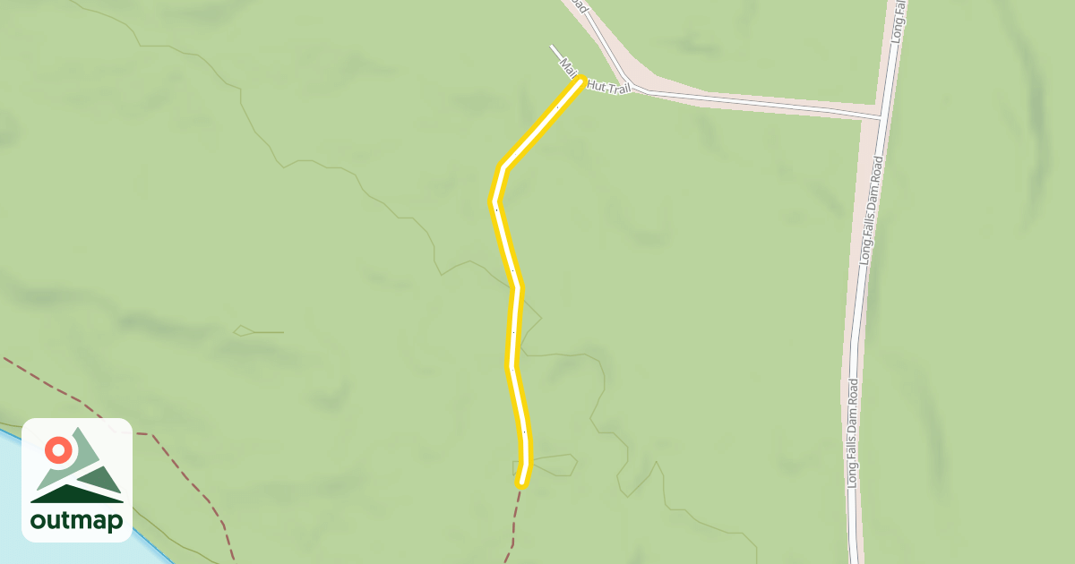 Map of Maine Hut Trail