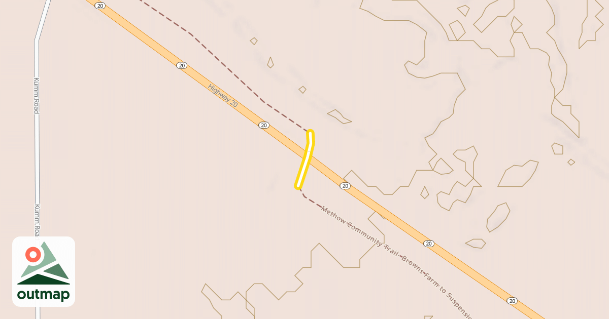 Map of Methow Valley Community Trail- Browns Farm to Suspension Bridge Trailhead