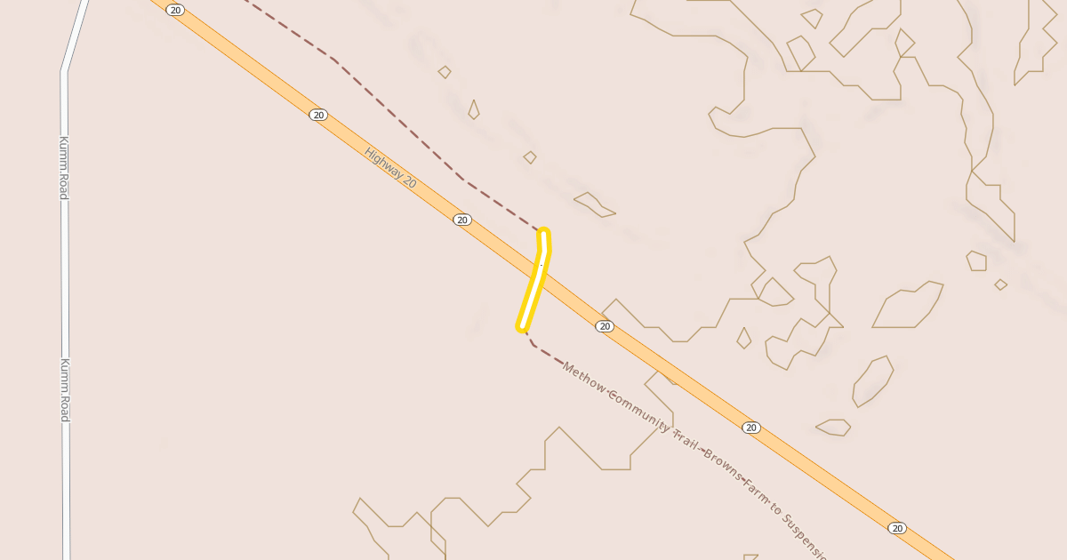 Map preview of Methow Valley Community Trail- Browns Farm to Suspension Bridge Trailhead