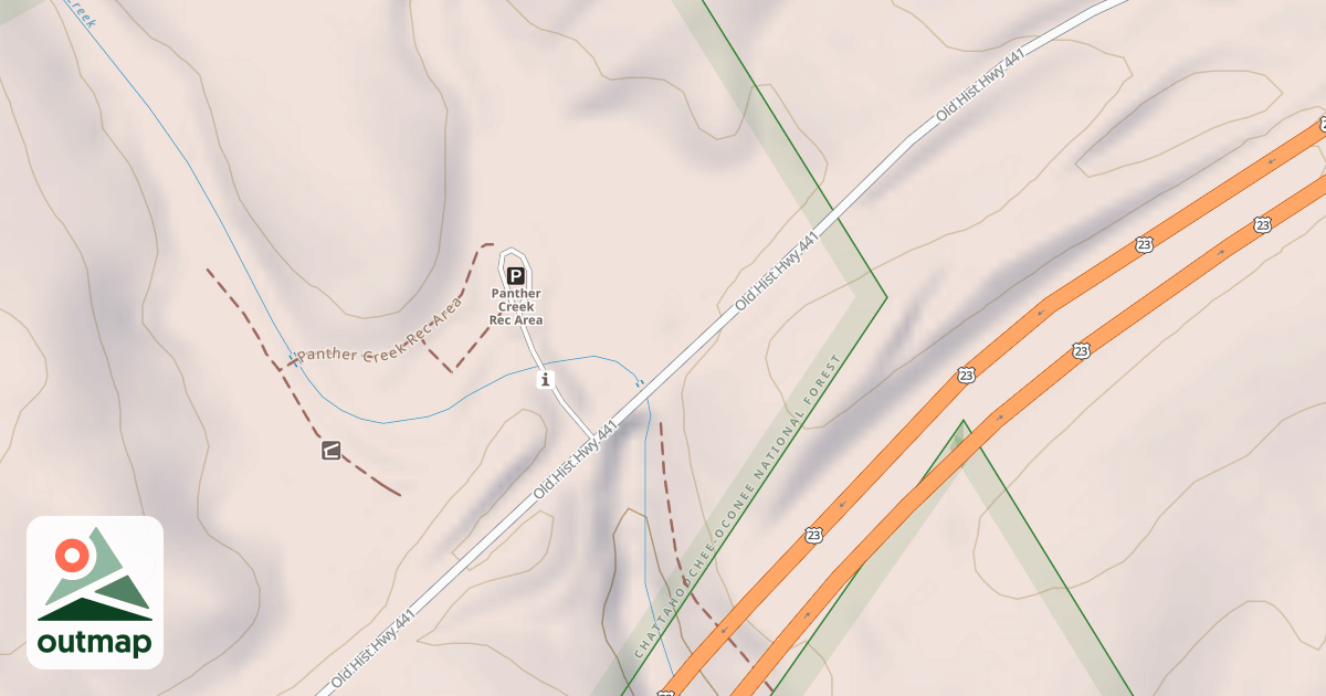 Map of PANTHER CR REC AREA