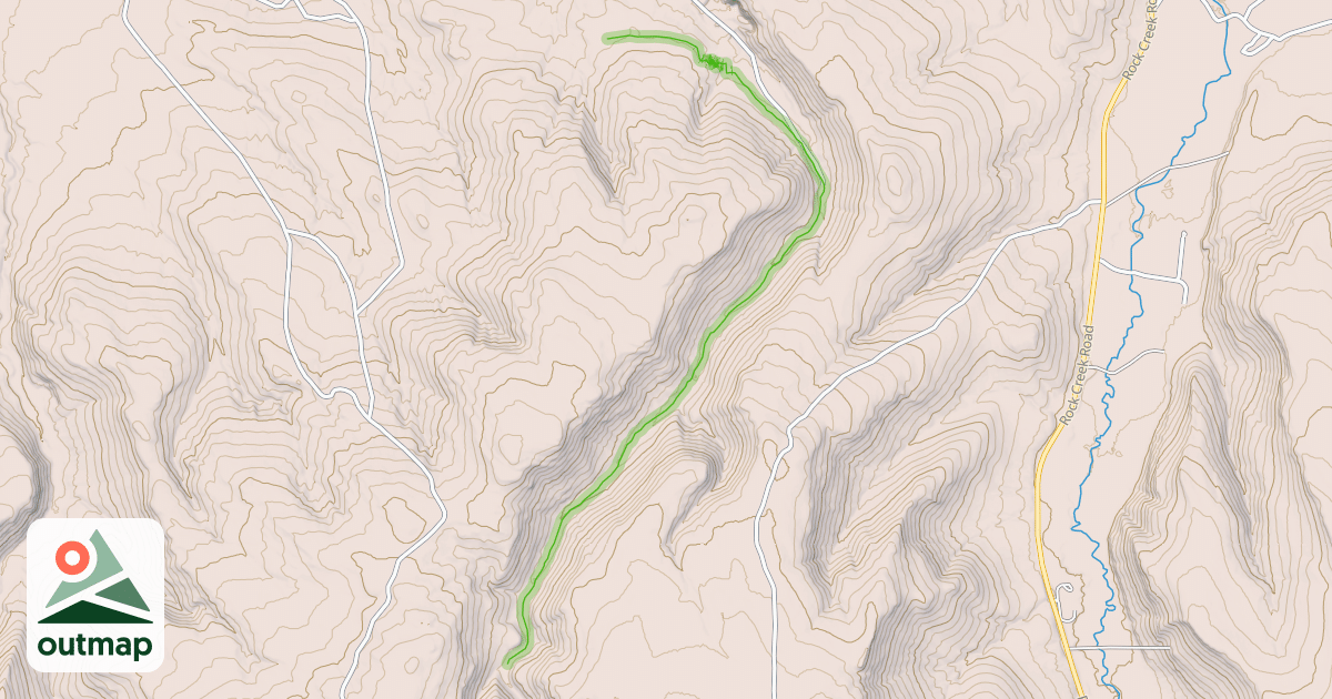 Map of Lower Dry Gulch