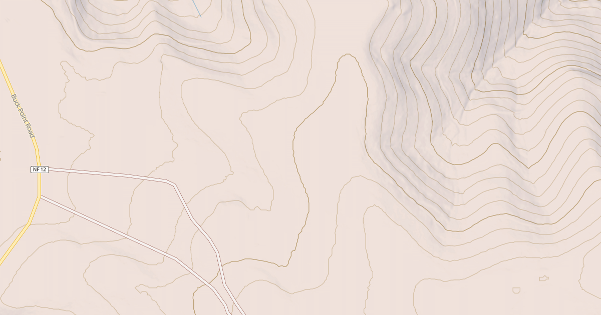 Map preview of USFS Motor Vehicle Use Map Roads {B321F604-3F75-485C-85FB-4A473D2FF214}