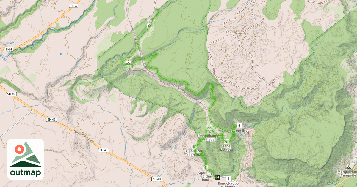 Map of Old Coach Road Track