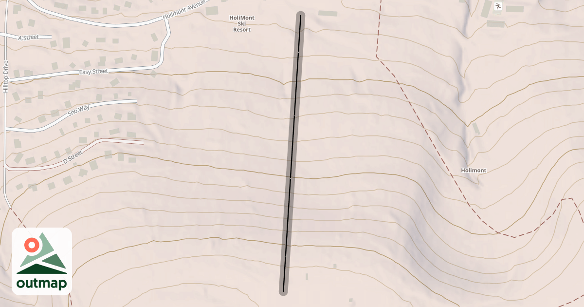Map of T-Bar Line