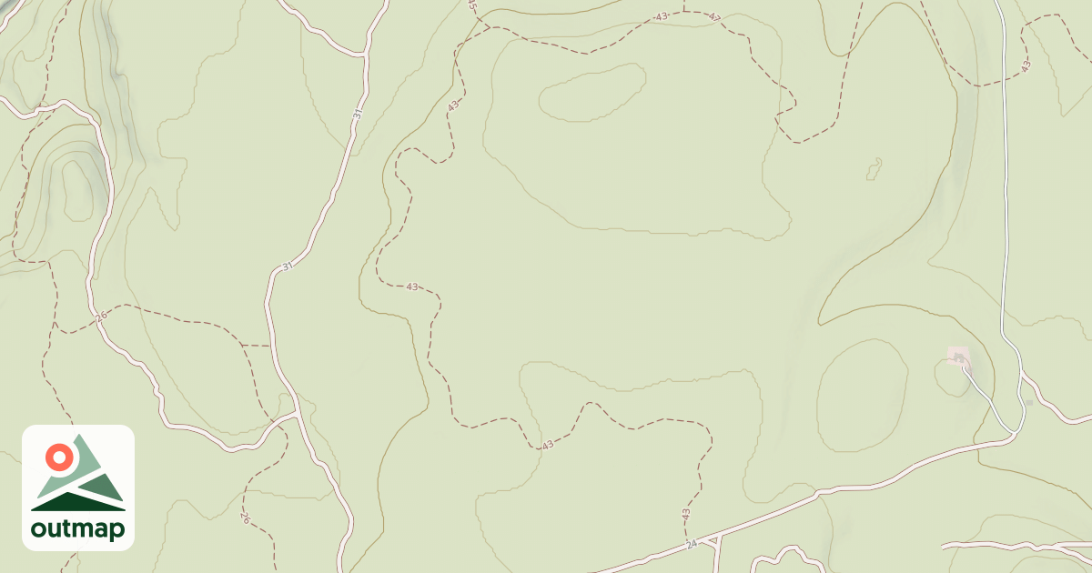 Map of Cline Buttes Tr 43