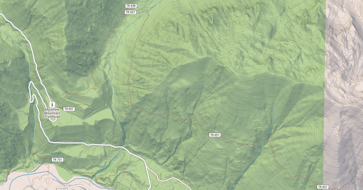 Map preview of Meadow Mtn