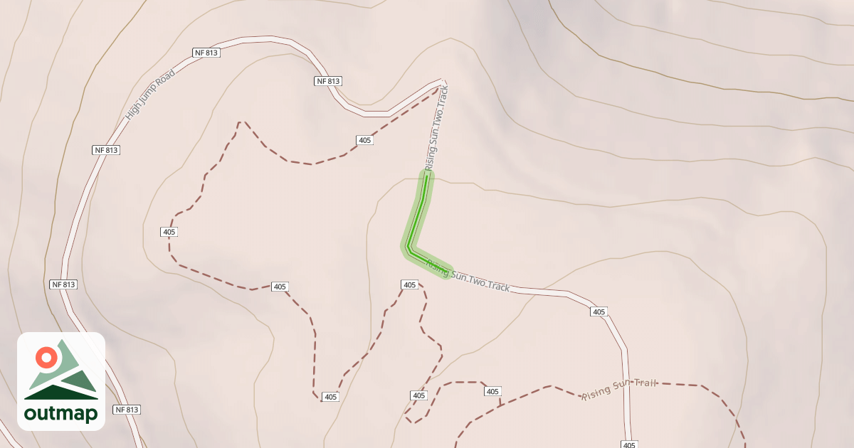 Map of Rising Sun Two Track