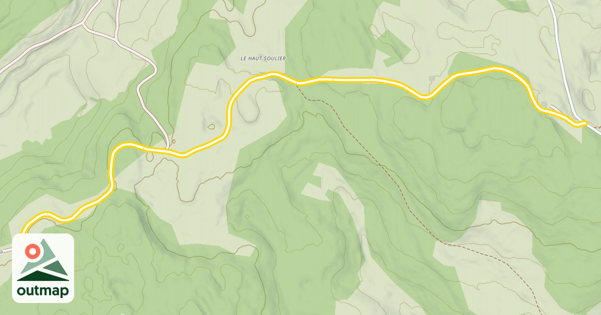 Map of Grandes Traversées du Jura