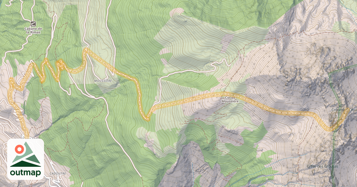 Map of Pareis — Le Villard