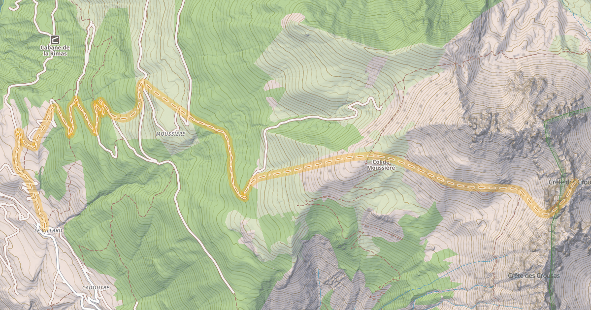 Map preview of Pareis — Le Villard