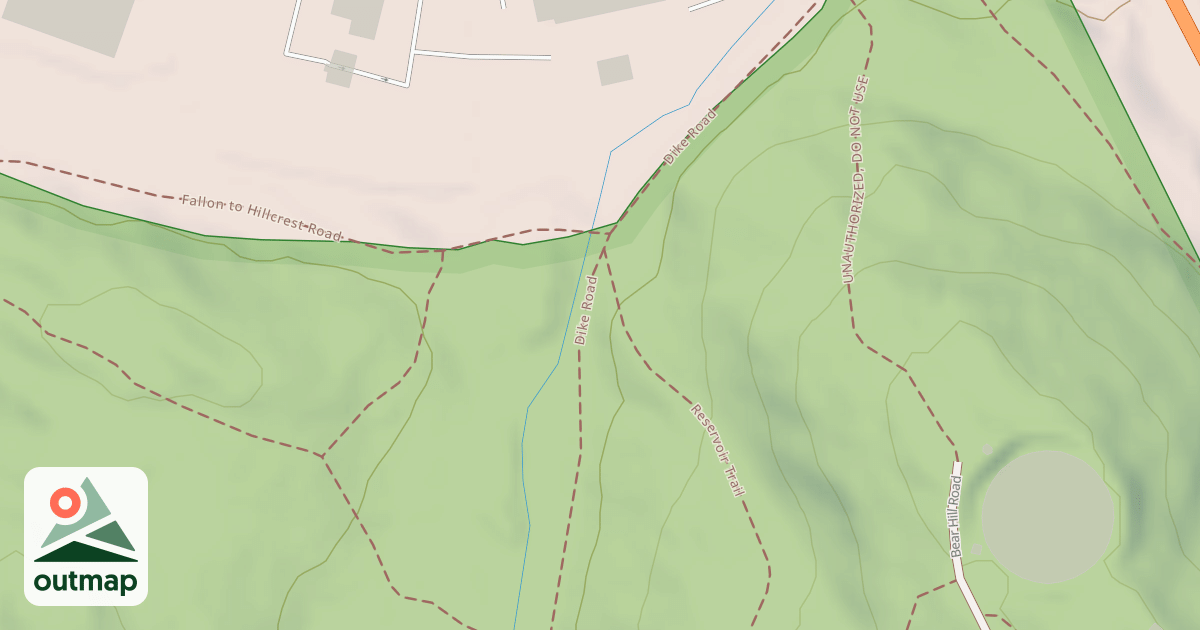Map of Dike Road