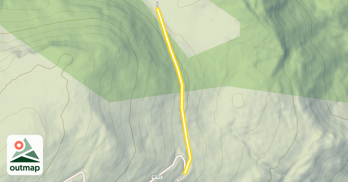 Map of Forest Road 3610