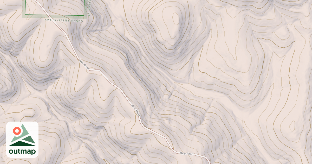 Map of USFS National Forest System Roads {5FC7A2B7-9405-407A-84D7-AD497CB8F106}