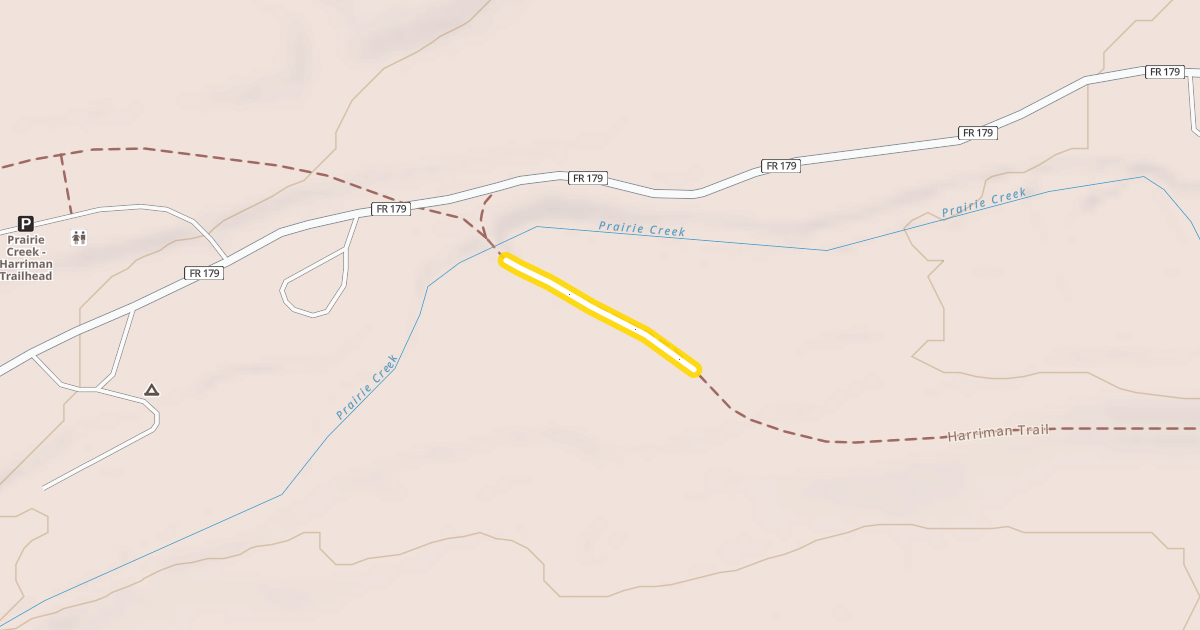 Map preview of Harriman Trail