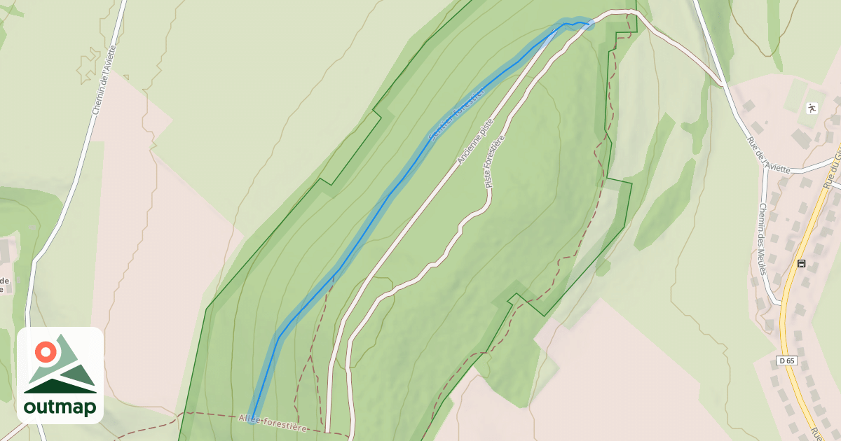 Map of Sentier forestier