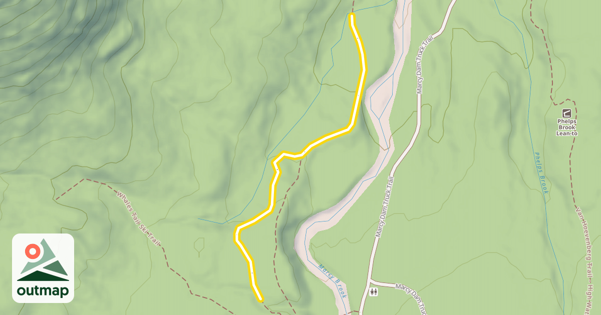 Map of Van Hoevenberg Trail