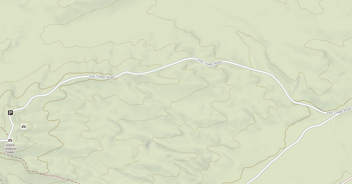 Map preview of UDELL FIRETOWER INTERP SITE