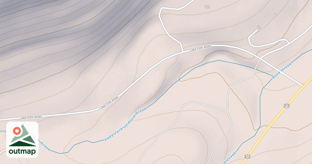 Map of LAKE FORK