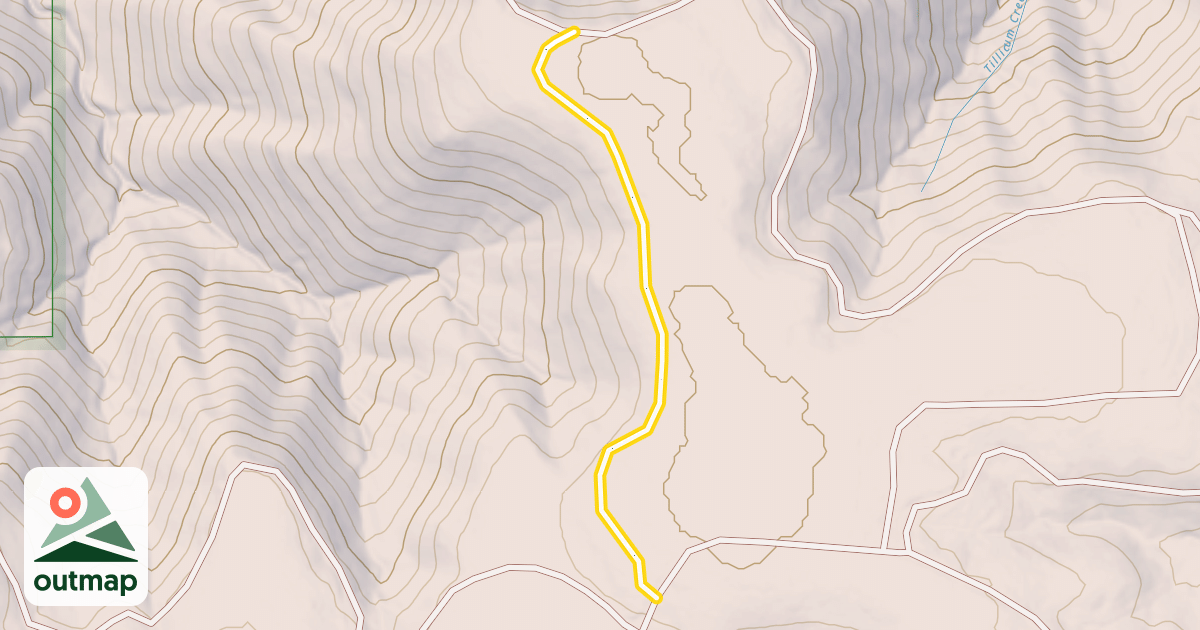 Map of National Forest Development Road 035