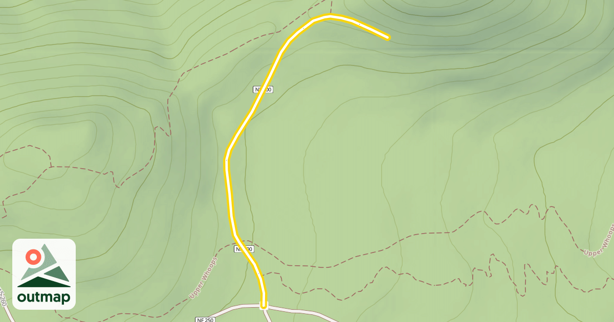 Map of Forest Road 4615-300