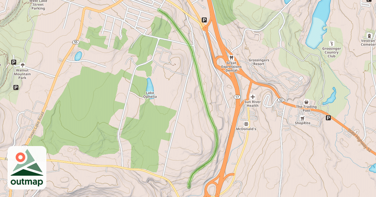Map of Sullivan O&W Rail Trail