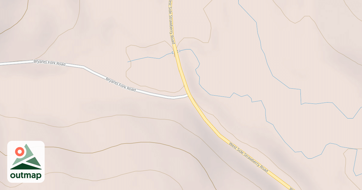 Map of BRYANTS FORK