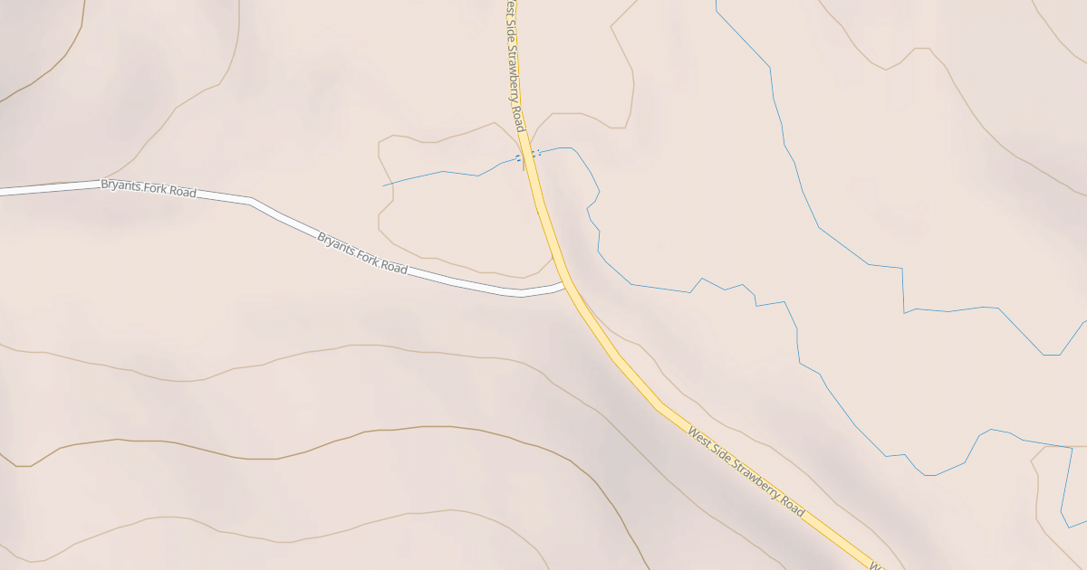 Map preview of BRYANTS FORK