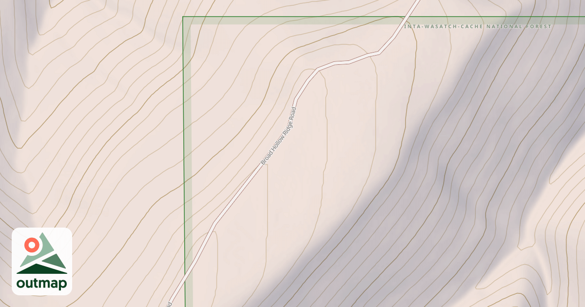 Map of BROAD HOLLOW RIDGE