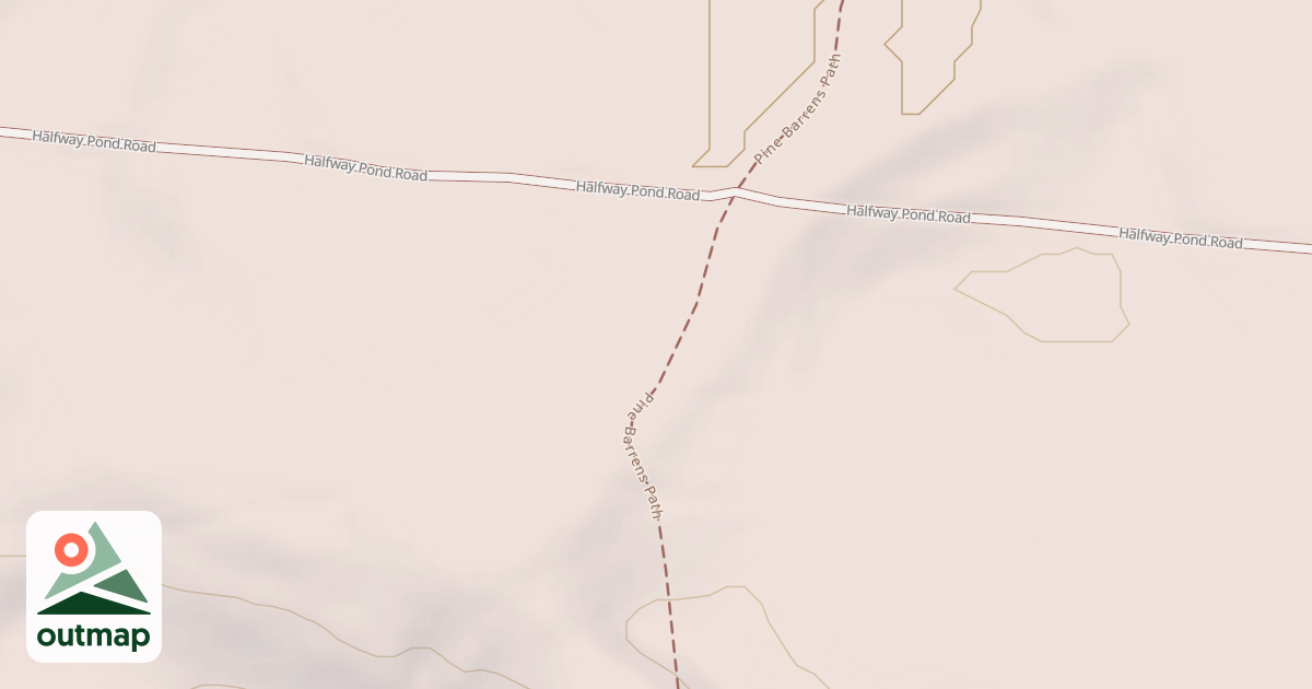 Map of Pine Barren Path