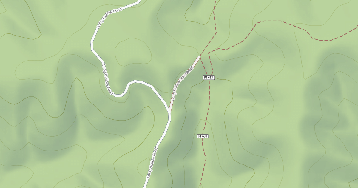 Map preview of LONG HOLLOW SPUR