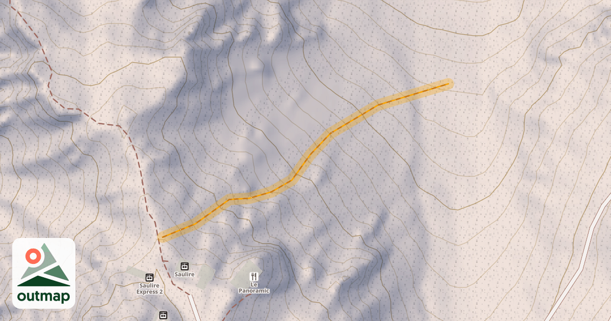 Map of Couloir « Sous le téléphérique »