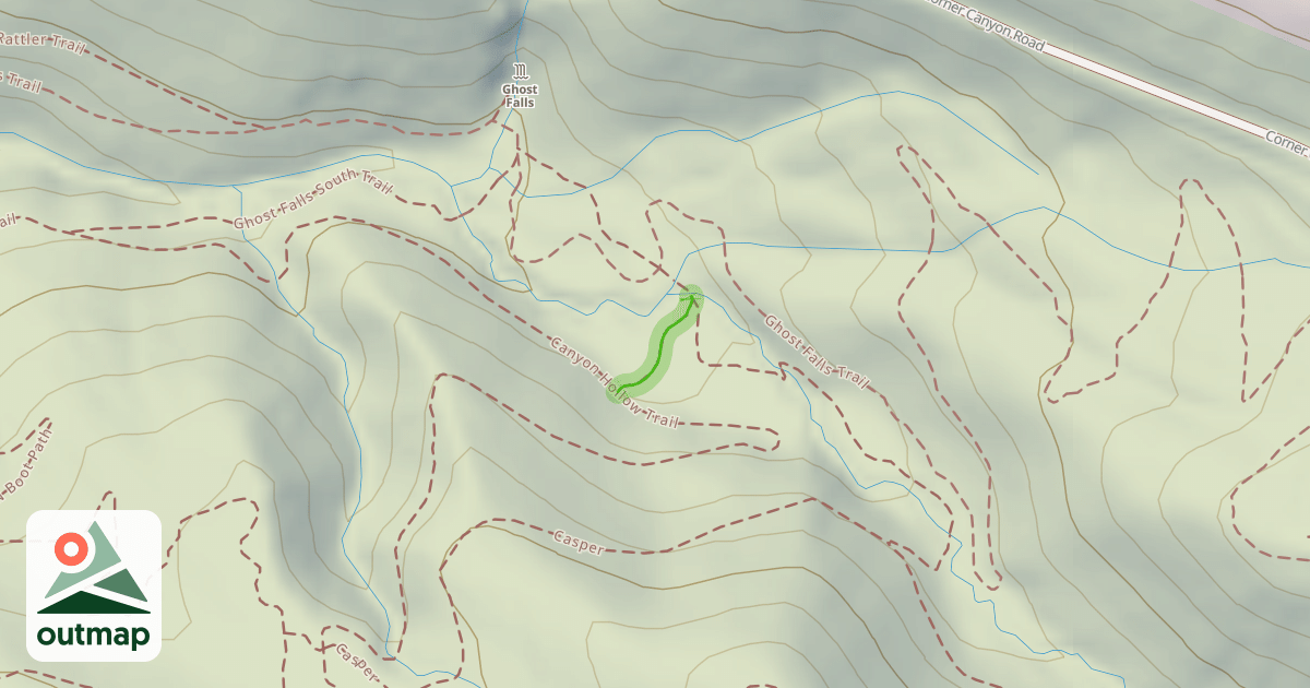 Map of Ghost Connector Trail