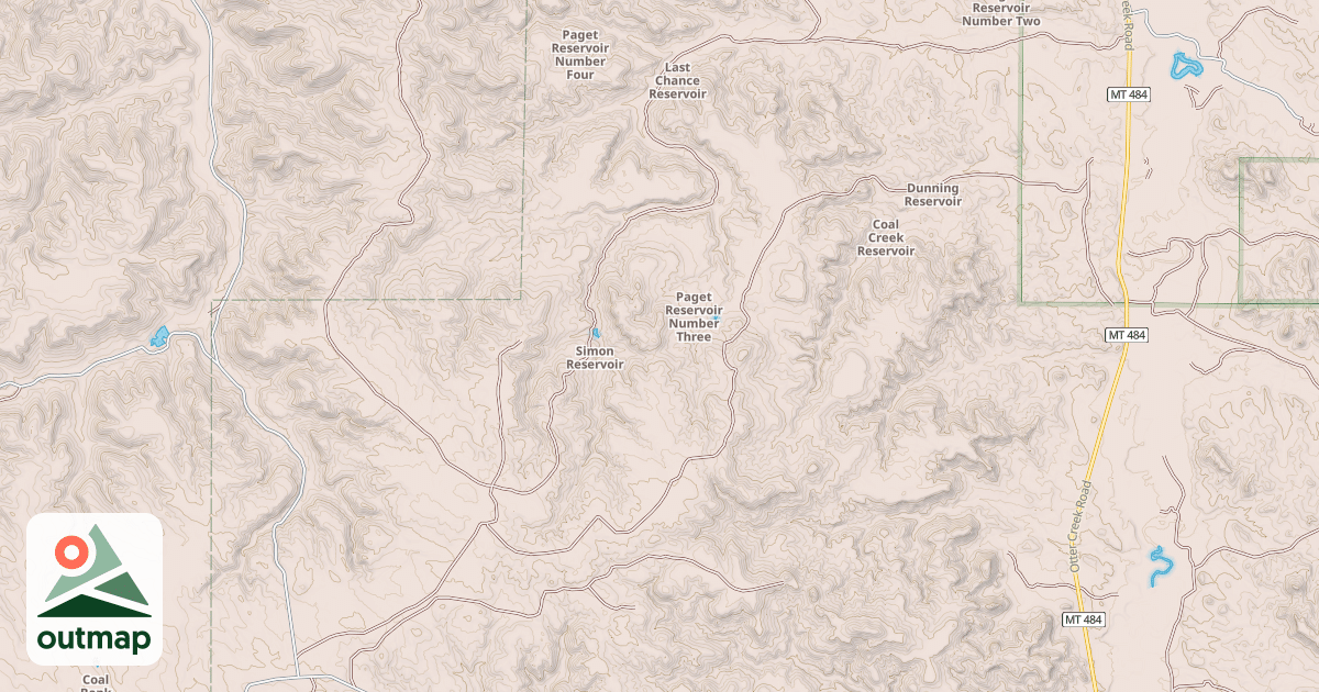 Map of PAGET CREEK