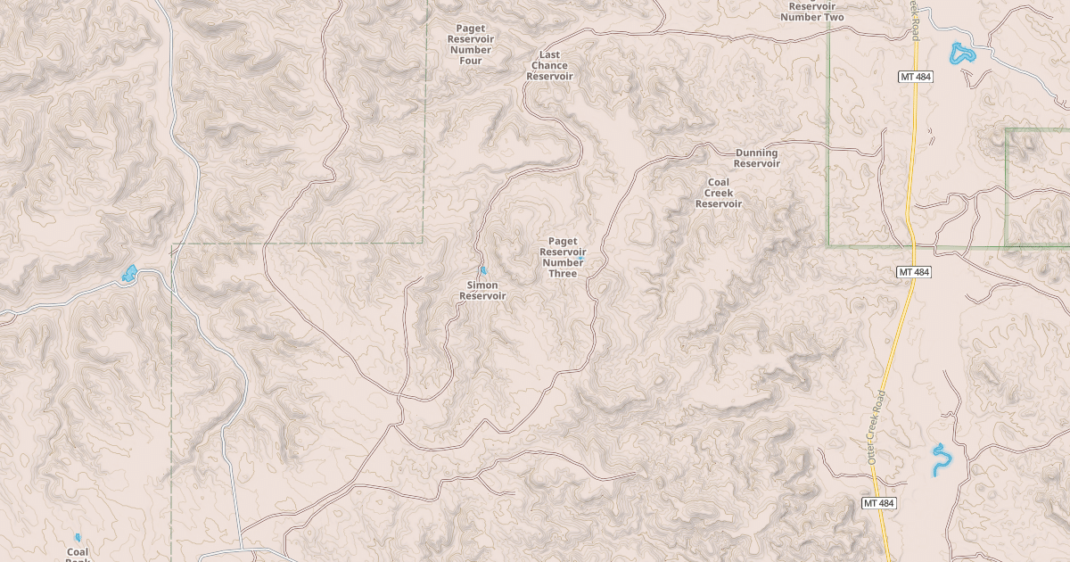 Map preview of PAGET CREEK