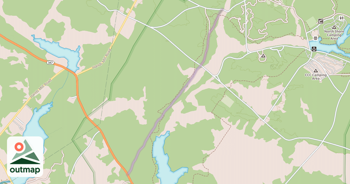 Map of Cedar Bridge Road